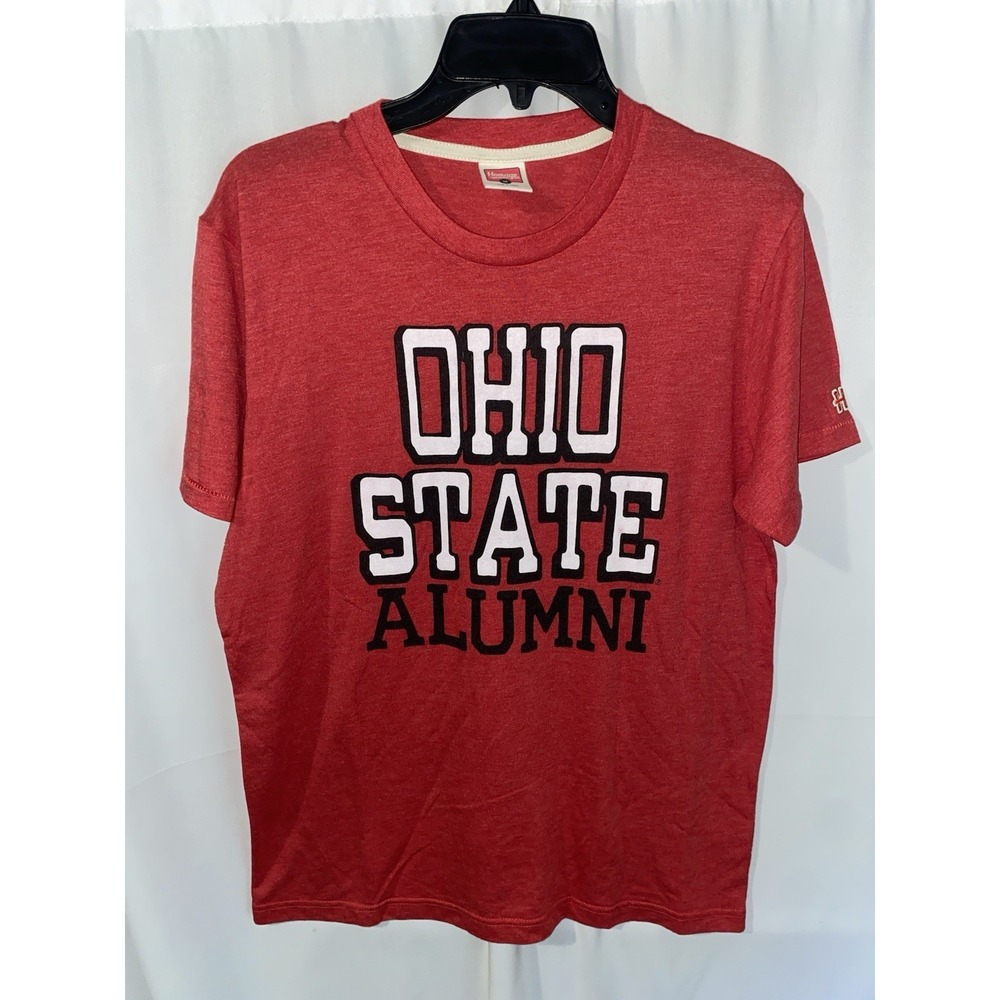 Homage Ohio State University Buckeyes Alumni Red T Shirt Medium